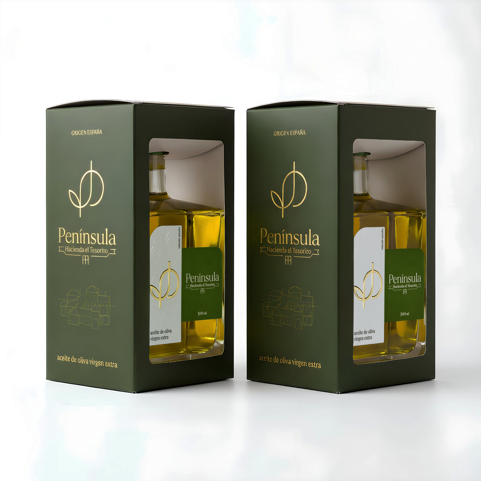 Dos Botellas de 500ml con Cajas de Regalo